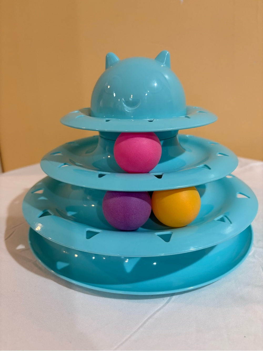 Cat toy cat turntable ball three-layer cat tower
